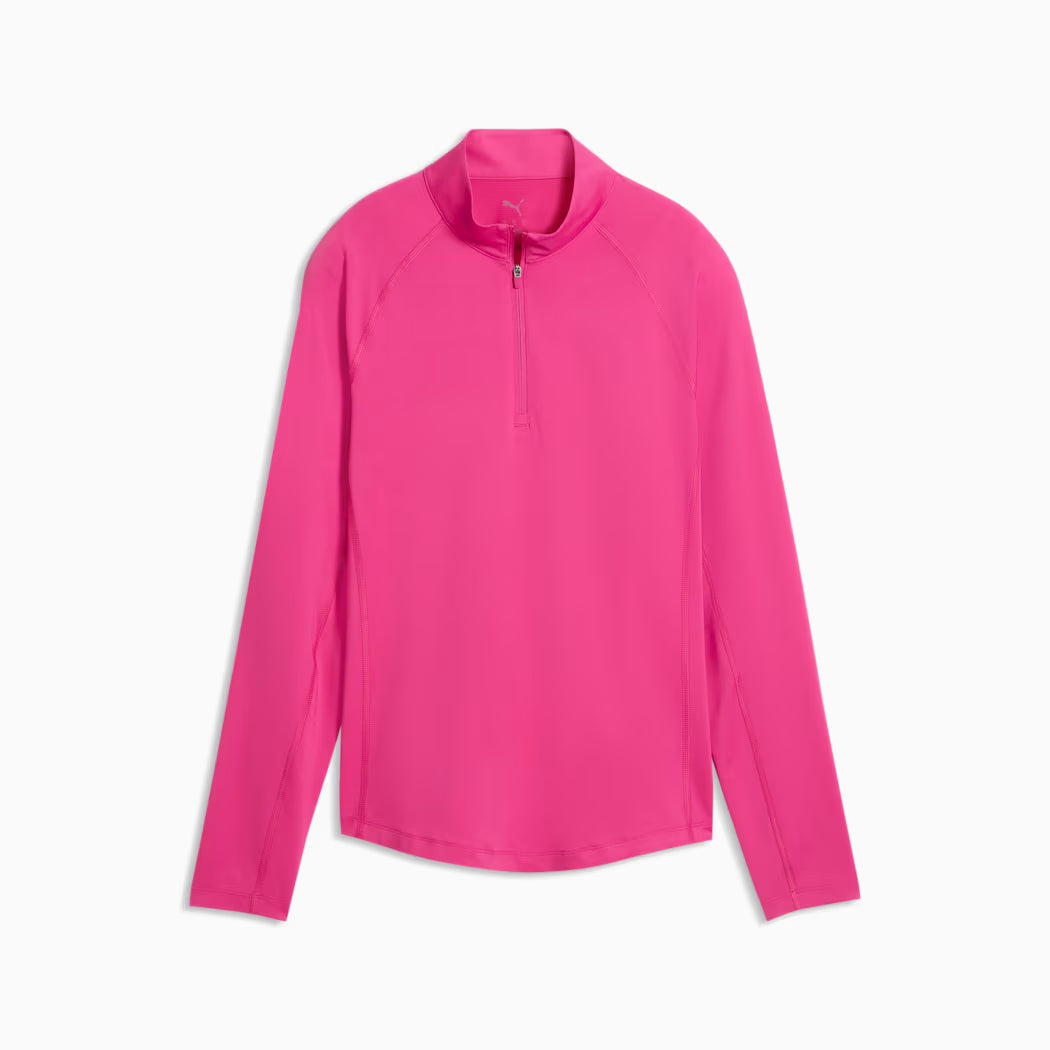 Puma Women's Solid Woven Quarter-Zip