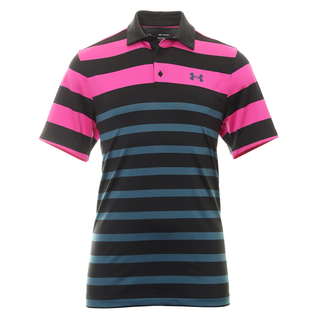 Playoff 3.0 Stripe Polo (Pink/Black)