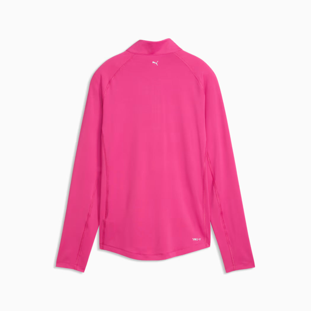 Puma Women's Solid Woven Quarter-Zip