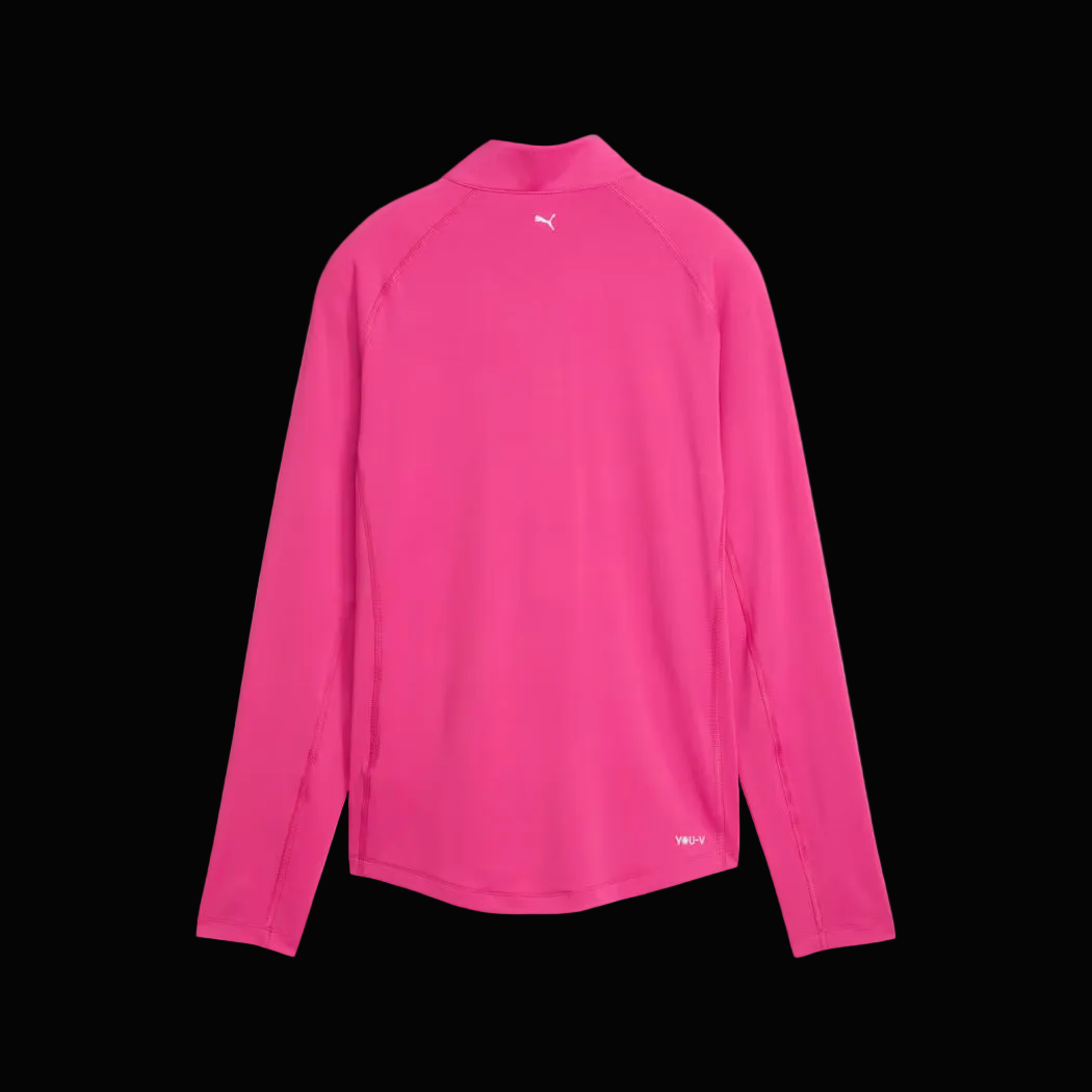 Puma Women's Solid Woven Quarter-Zip