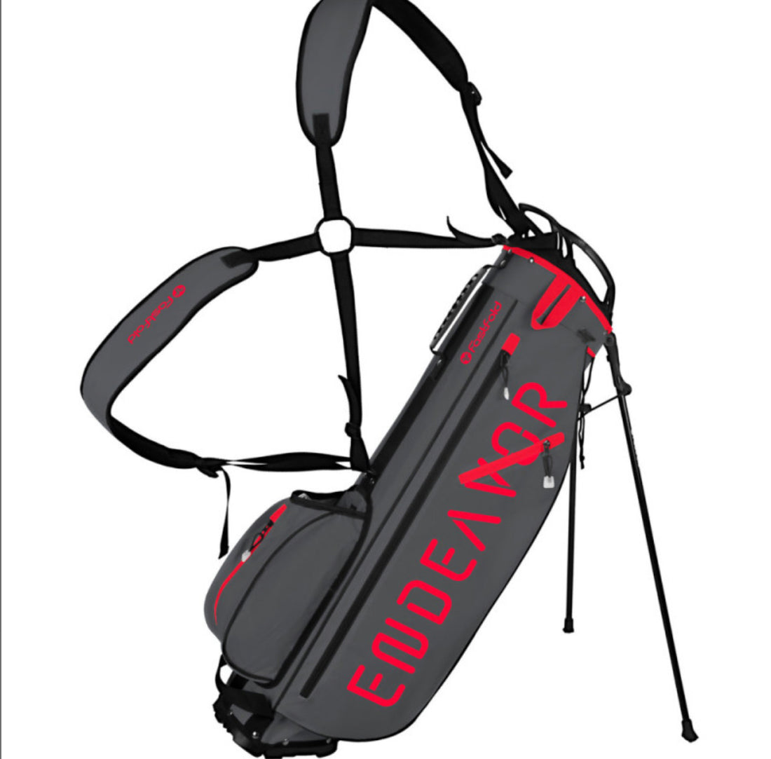 FastFold Endeavor Stand Bag (Charcoal/Red)